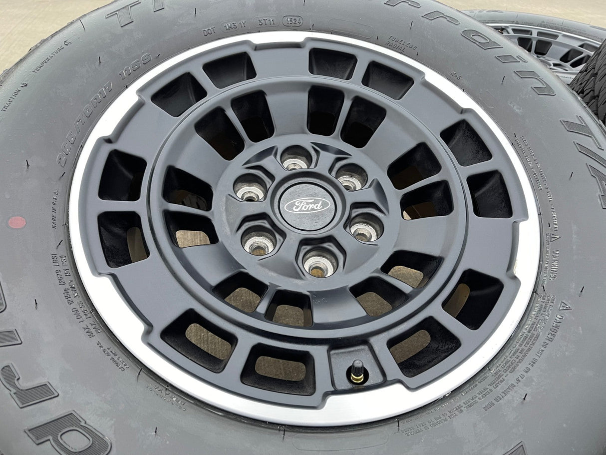 17" Ford Ranger Bronco HERITAGE OEM 22025 wheels rims BFG KO2 A/T NEW Texas Truck Tire
