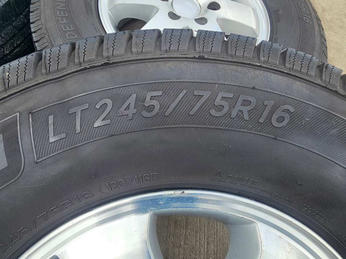 (4) 16" Mercedes Sprinter OEM 2353 wheels rims tires MICHELIN Texas Truck Tire