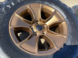 (5) 17" Jeep Wrangler Rubicon OEM 96226 wheels rims Gladiator GOODYEAR 33" NEW Texas Truck Tire
