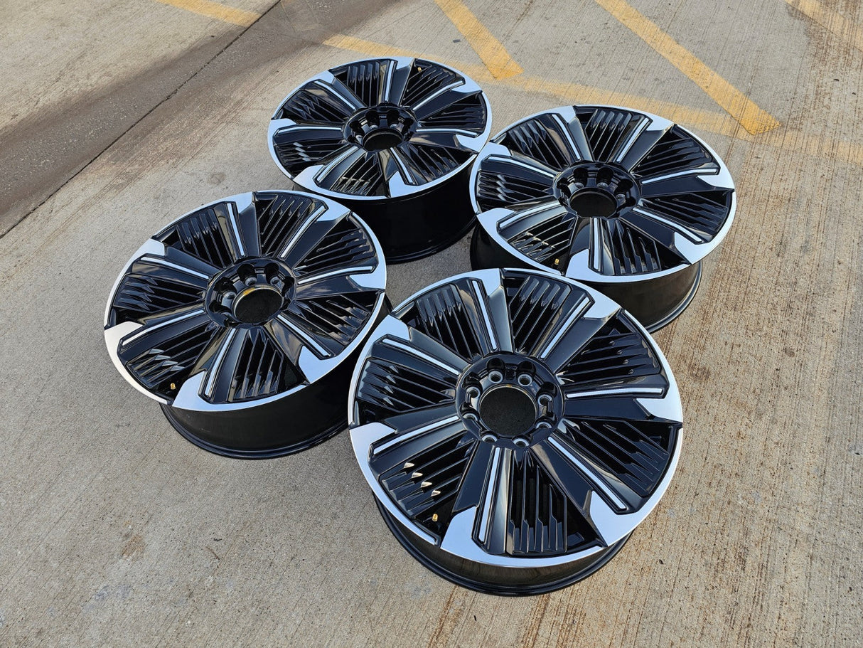 24" Cadillac Escalade IQ EV OEM 8x165 wheels rims Hummer 2500 2024 2025 2026 Texas Truck Tire