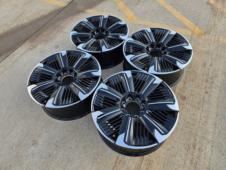 24" Cadillac Escalade IQ EV OEM 8x165 wheels rims Hummer 2500 2024 2025 2026 Texas Truck Tire