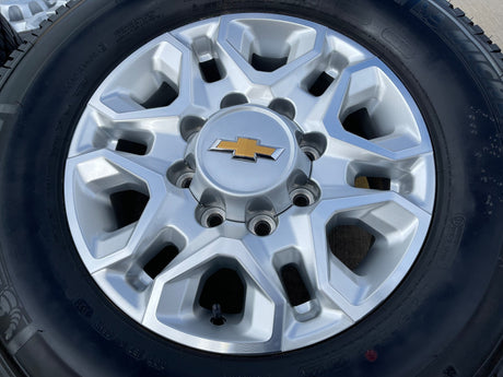 18" Chevy Silverado 2500 3500 OEM 5959 wheels rims MICHELIN LTX A/T2 NEW Texas Truck Tire