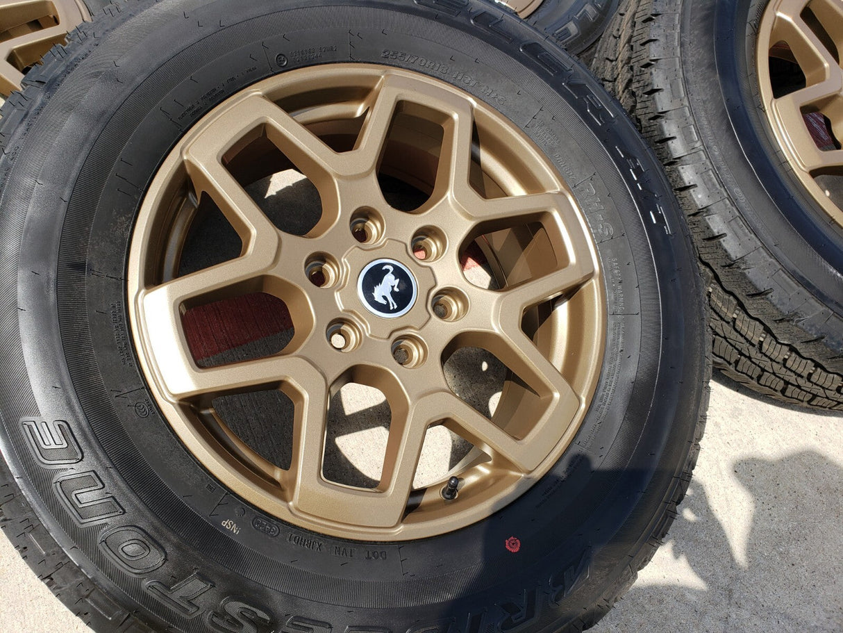18" Ford Bronco BRONZE HERITAGE wheels rims tires 95213 Ranger tires NEW Texas Truck Tire