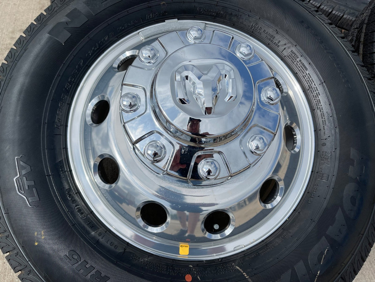 17" Dodge Ram 3500 Dually Laramie 8x200 wheels rims 2701 2702 OEM NEXEN NEW Texas Truck Tire