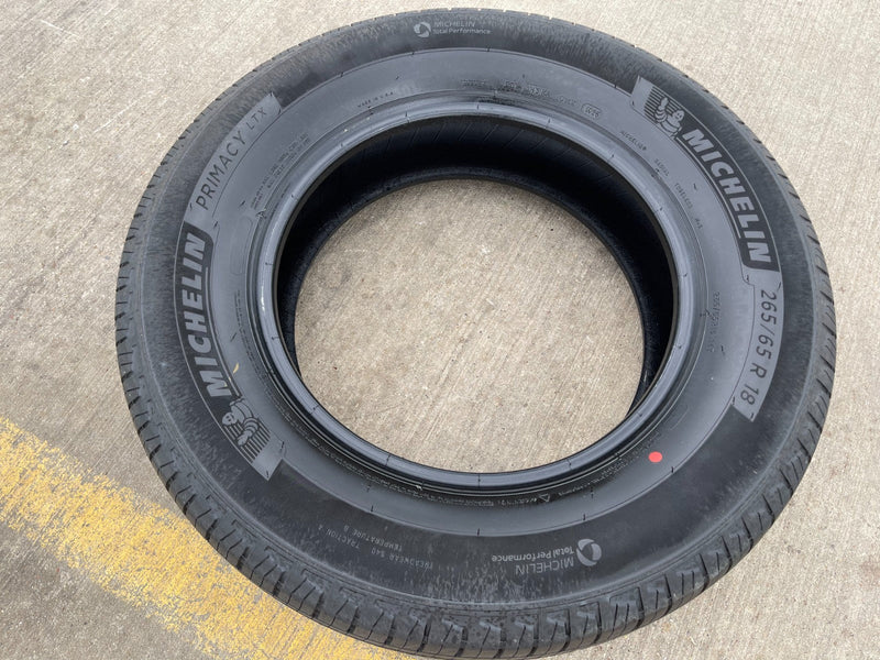 265/65/18 Michelin Primacy LTX tire F-150 Yukon Silverado 265/65r18 NEW TAKE OFF Texas Truck Tire