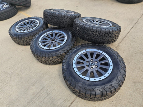 (5) 18" INEOS Grenadier OEM wheels rims beadlock 2023 2024 2025 2026 NEW BFG Texas Truck Tire