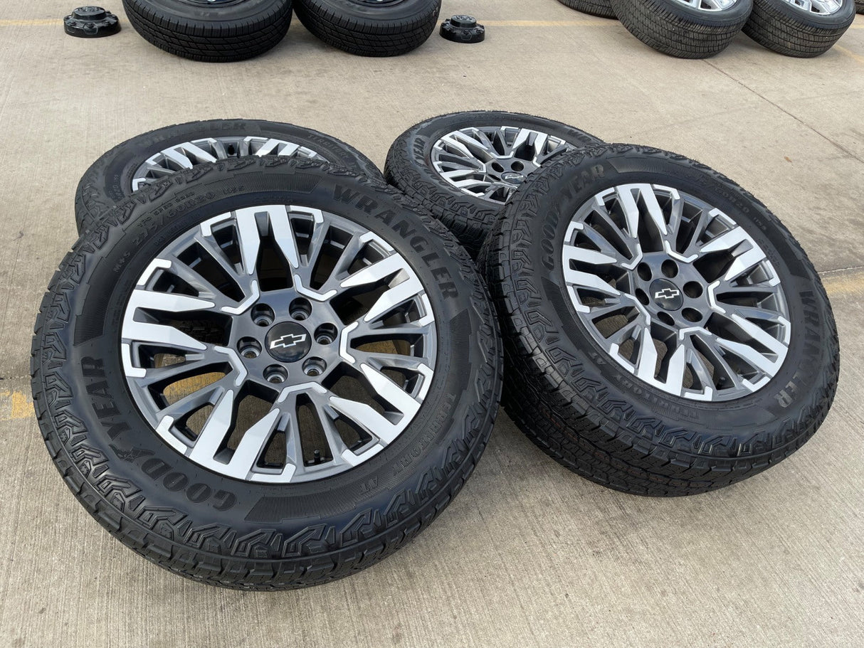 20" Chevy Silverado Z71 GMC Sierra Canyon Colorado OEM wheels rims 2025 2026 Texas Truck Tire