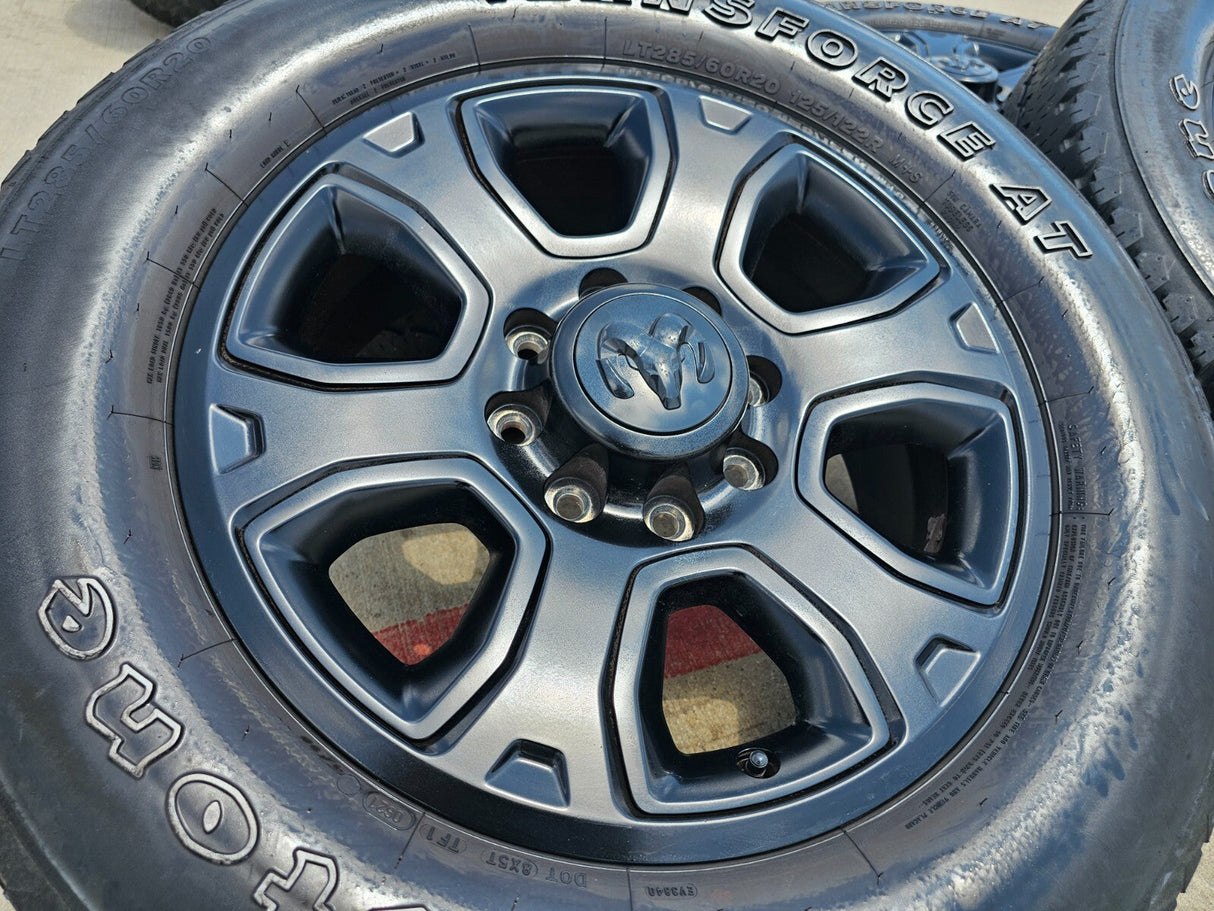 20" Dodge Ram 2500 3500 OEM 2477 black wheels rims tires Texas Truck Tire