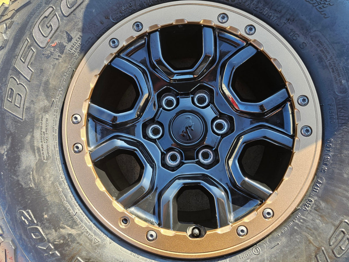 17" Ford Bronco SASQUATCH wheels rims BEADLOCK 10388 Ranger BFG KO2 A/T 37" Texas Truck Tire
