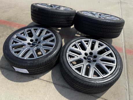 24" GMC Yukon Sierra DENALI OEM wheels rims tires 2023 2024 2025 2026 2027 NEW Texas Truck Tire