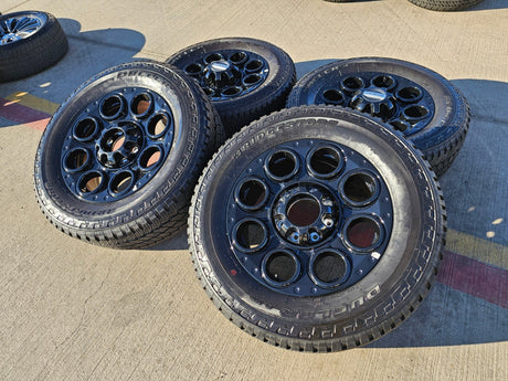 20" Ford F-250 F-350 OEM black Lariat 10299 10484 wheels rims 2024 2025 2026 Texas Truck Tire