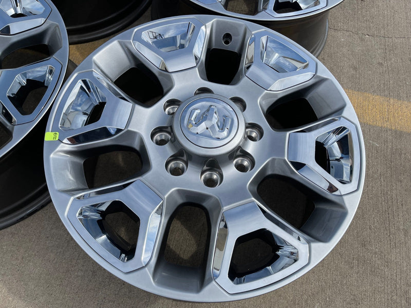 20" Dodge Ram 2500 3500 LARAMIE OEM 2562 CHROME wheels rims NEW Texas Truck Tire