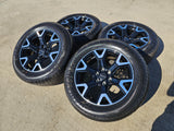 20" Jeep Grand Wagoneer Dodge Ram 1500 OEM black 9296 wheels rims 2025 2026 NEW Texas Truck Tire
