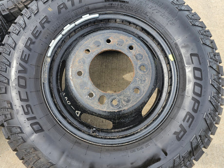 17" Dodge Ram 3500 Dually Laramie 8x200 wheels rims 2703 2704 OEM COOPER Texas Truck Tire