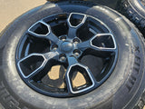 18" Jeep Wrangler SMOKY MOUNTAIN Black OEM 9198 wheels rims tires Texas Truck Tire