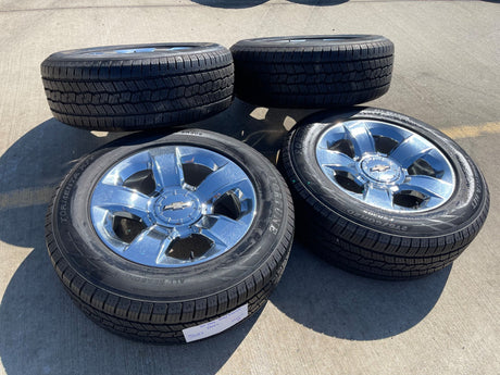 20" Chevy Silverado Tahoe OEM wheels rims 5651 CHROME DISCOUNTED Texas Truck Tire