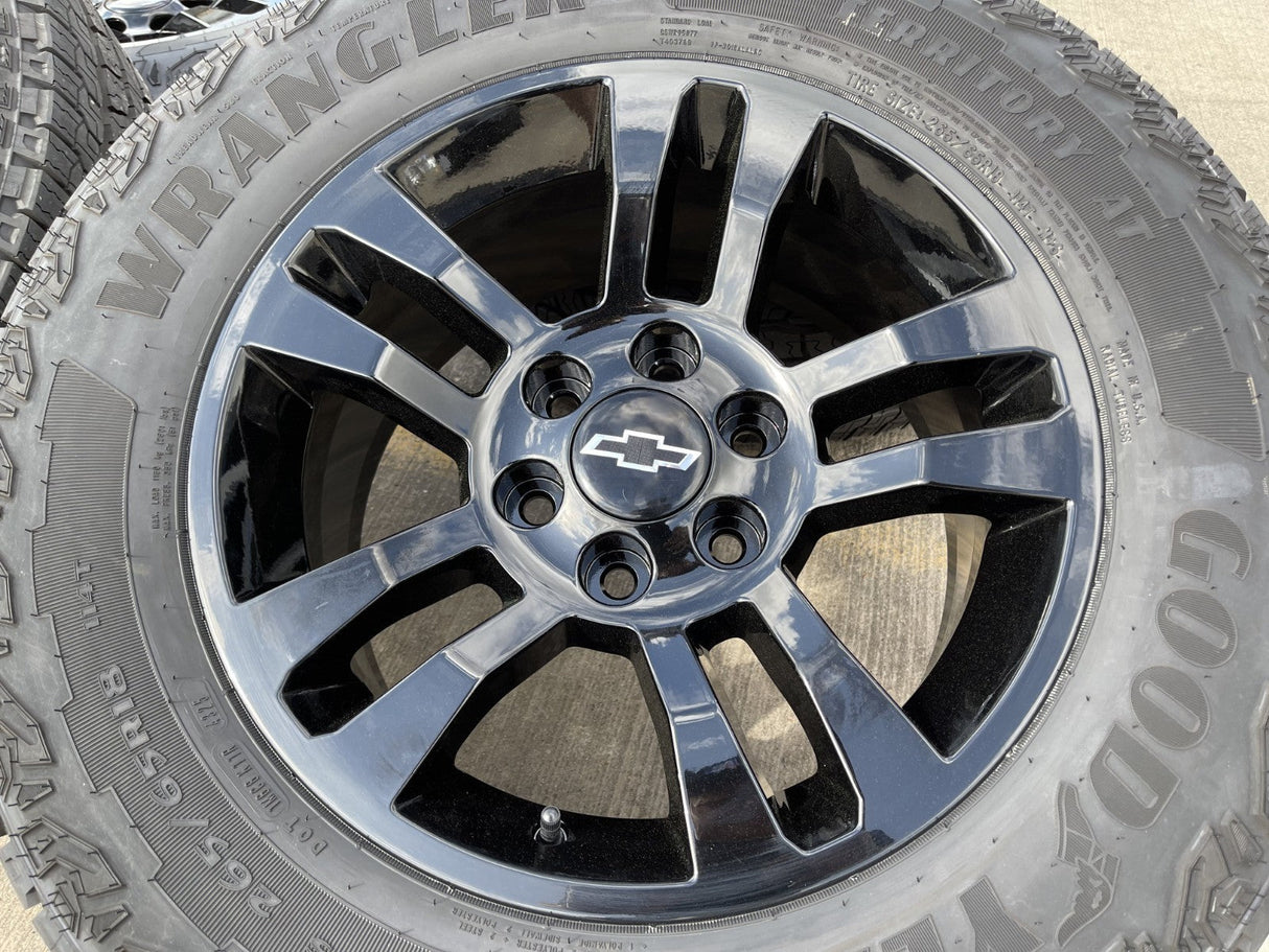 18" Chevy Silverado Suburban Tahoe OEM 5646 wheels rims Sierra GOODYEAR NEW Texas Truck Tire