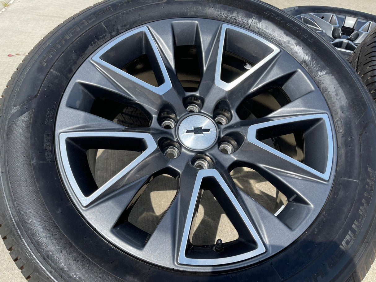 20" Chevy Tahoe Silverado OEM 5919 wheels rims GMC Yukon tires PATHFINDER Texas Truck Tire