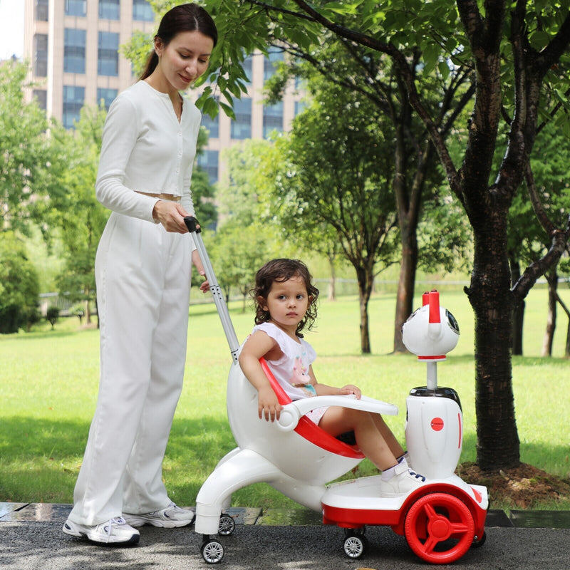 TOBBI 3-in-1 Electric Ride On Car for Toddlers - Remote Control Robot Buggy Toy Gift for Kids