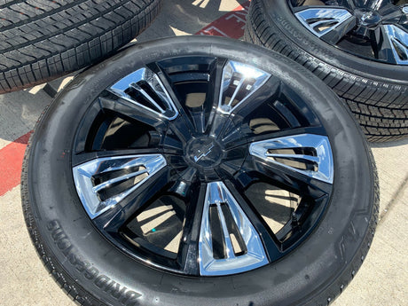 22" Chevy Tahoe Silverado Suburban RST OEM wheels rims 96951 tires NEW Texas Truck Tire