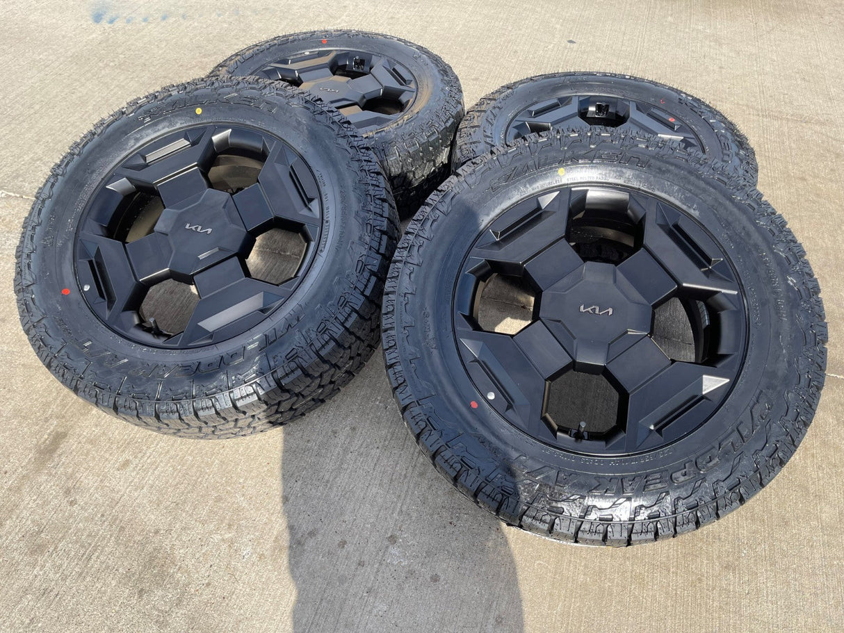 17" Kia Sorento X-PRO OEM wheels rims Telluride Sedona 2025 2026 NEW FALKEN A/T4 Texas Truck Tire