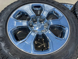 20" Dodge Ram 1500 OEM Laramie CHROME 2679 wheels rims tires GOODYEAR A/T Texas Truck Tire