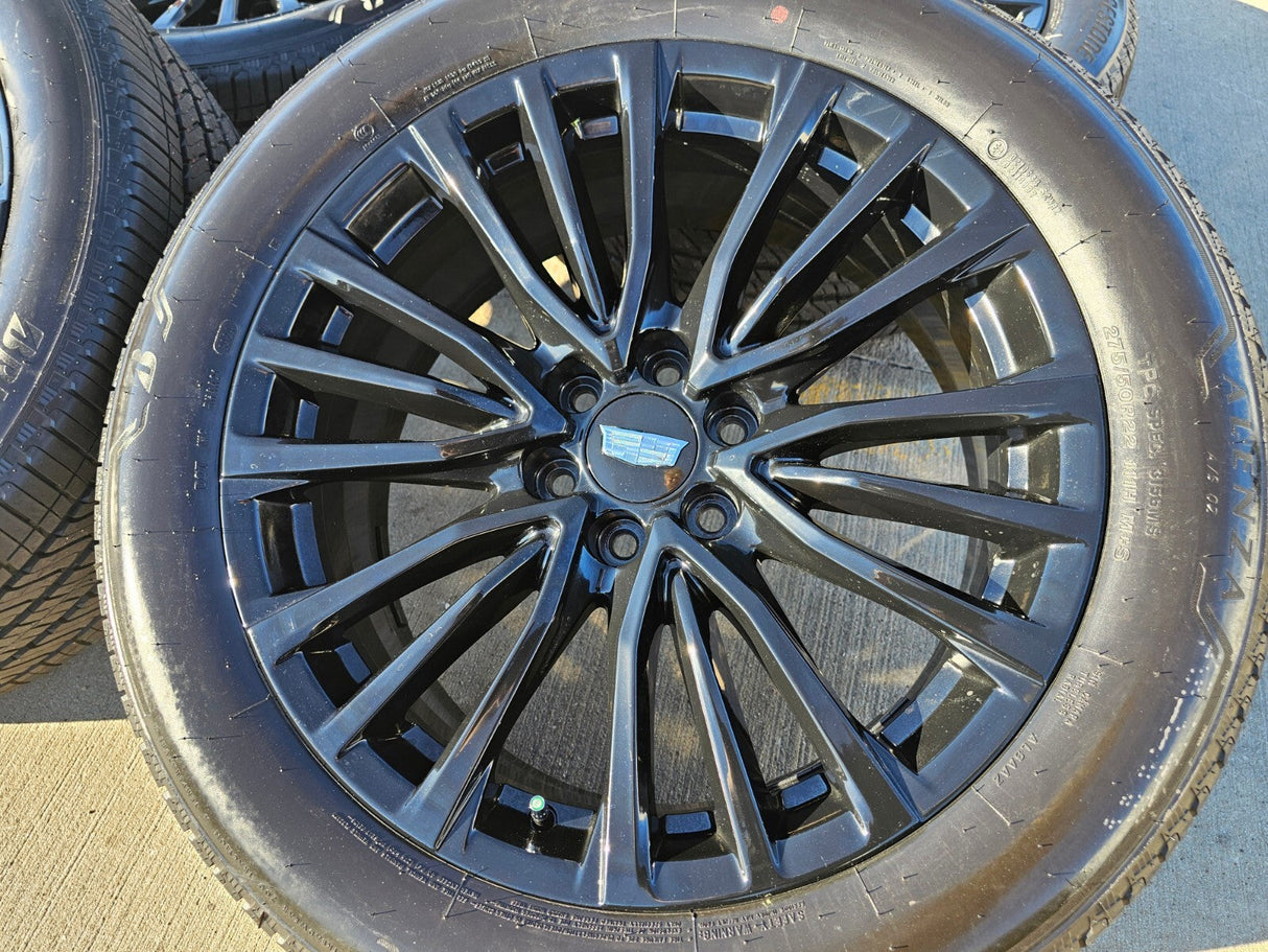 22" Cadillac Escalade V Platinum OEM 4883 95479 wheels rims 2024 2025 2026 NEW Texas Truck Tire