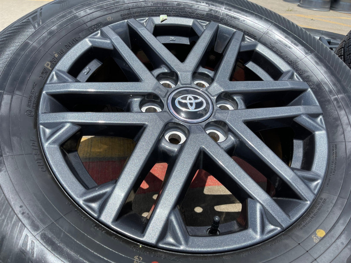18" Toyota Tundra TRD OEM wheels rims 75281 Sequoia LX600 2025 2026 NEW Texas Truck Tire