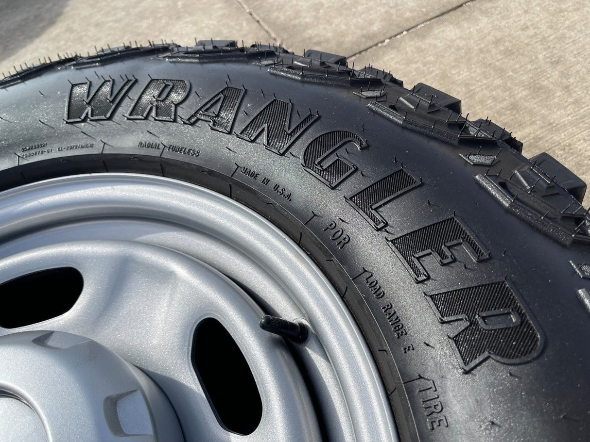 17" Ford F-250 F-350 OEM 3828 wheels rims tires GOODYEAR TERRITORY A/T 33" NEW Texas Truck Tire