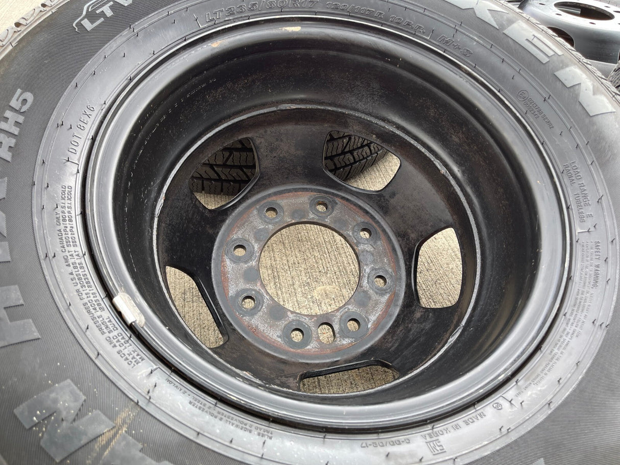 17" Dodge Ram 3500 Dually Laramie 8x200 wheels rims 2703 2704 OEM Texas Truck Tire
