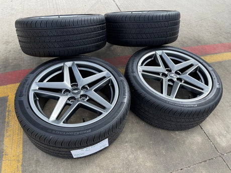 19" Ford Mustang Stealth GT OEM 10595 wheels rims CONTINENTAL 2024 2025 2026 NEW Texas Truck Tire