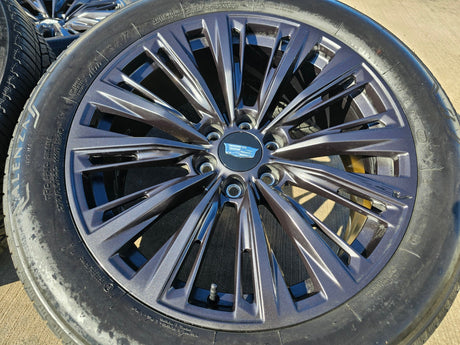 22" Cadillac Escalade V V600 Platinum OEM ORIGINAL wheels rims 2024 2025 2026 Texas Truck Tire