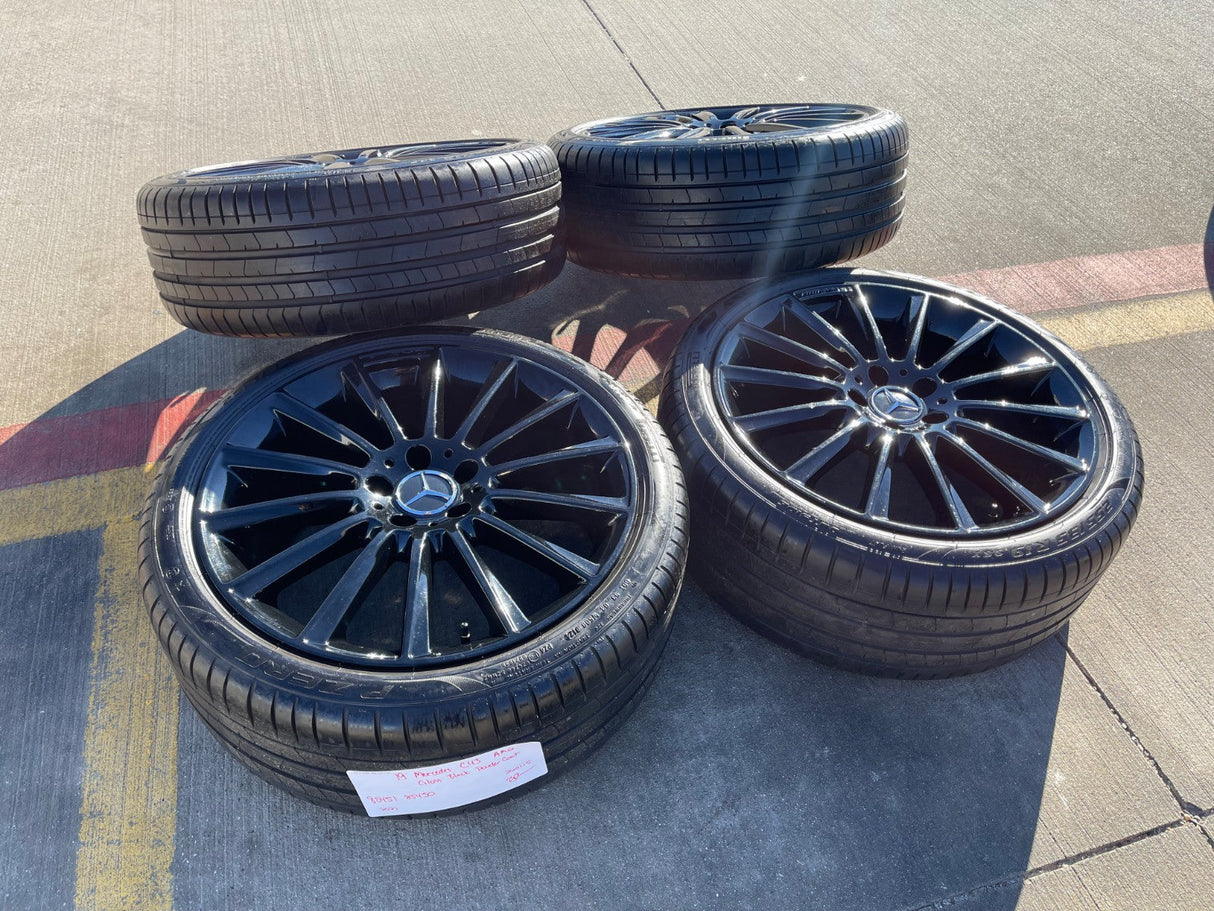 19" Mercedes AMG C E S Class OEM 85450 85451 wheels rims tires PIRELLI Texas Truck Tire