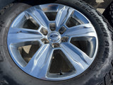 20" Ford F-150 Expedition OEM rims wheels polished 10004 tires COOPER A/T Texas Truck Tire