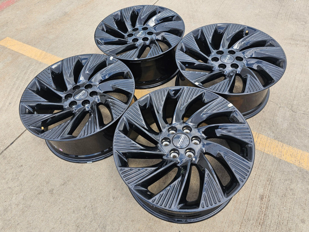 22" Lincoln Navigator OEM rims wheels BLACK LABEL 2024 2025 2026 NEW Texas Truck Tire