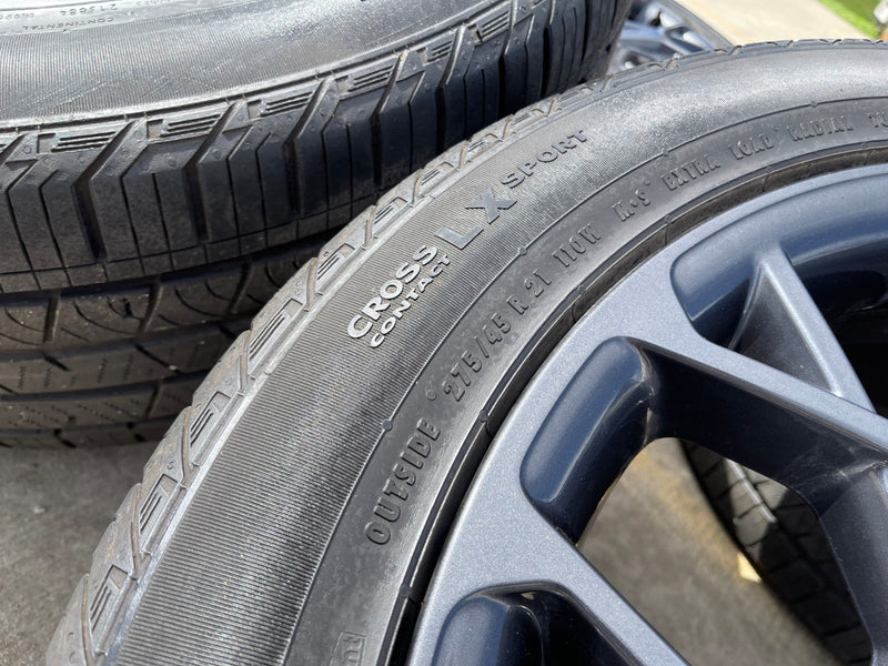 21" Jeep Grand Cherokee L OEM wheels rims 9291 Durango tires CONTINENTAL Texas Truck Tire