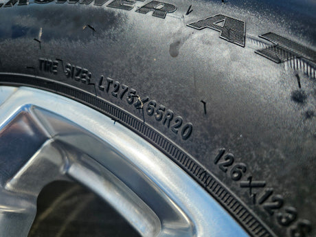 20" GMC Sierra Denali 2500 3500 OEM 5957 wheels rims tires 2024 2025 2026 NEW Texas Truck Tire