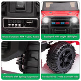 12V Kids Ride On Car Truck with Music, 3 Speeds, and Remote Control - Perfect Gift for Boys and Girls
