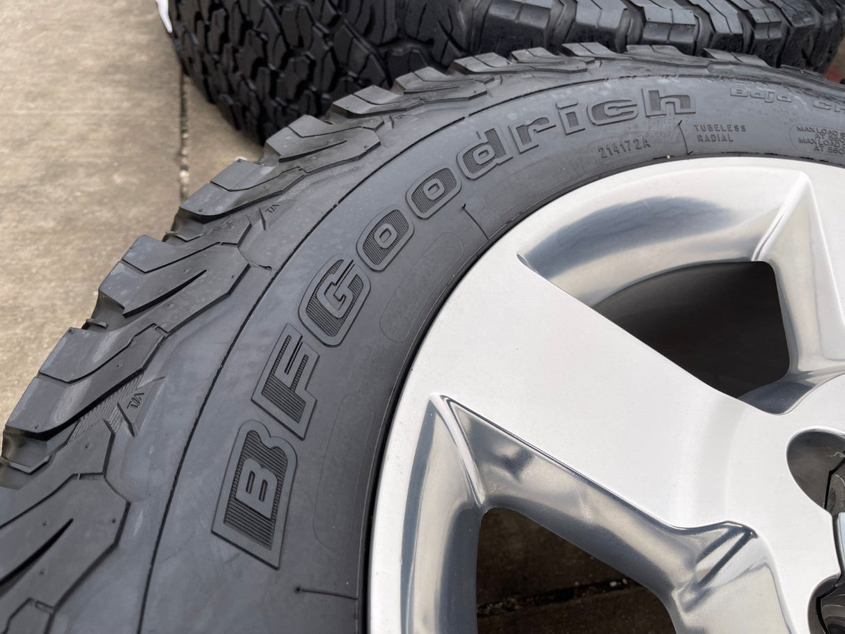 20" Chevy Silverado ZR2 GMC Sierra AT4X 2500 OEM 5771 5801 5826 wheels rims BFG Texas Truck Tire