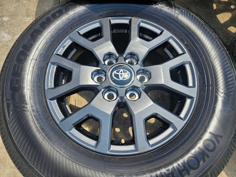 17" Toyota 4Runner Tacoma TRD OEM 94254 10637 wheels rims 2024 2025 2026 NEW Texas Truck Tire