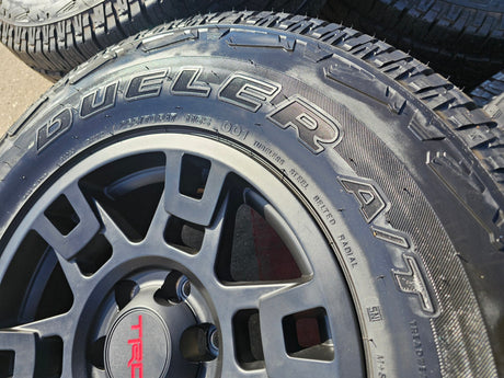 17" Toyota Tacoma 4Runner OEM wheels rims black 75167 TRD FJ DUELER A/T NEW Texas Truck Tire