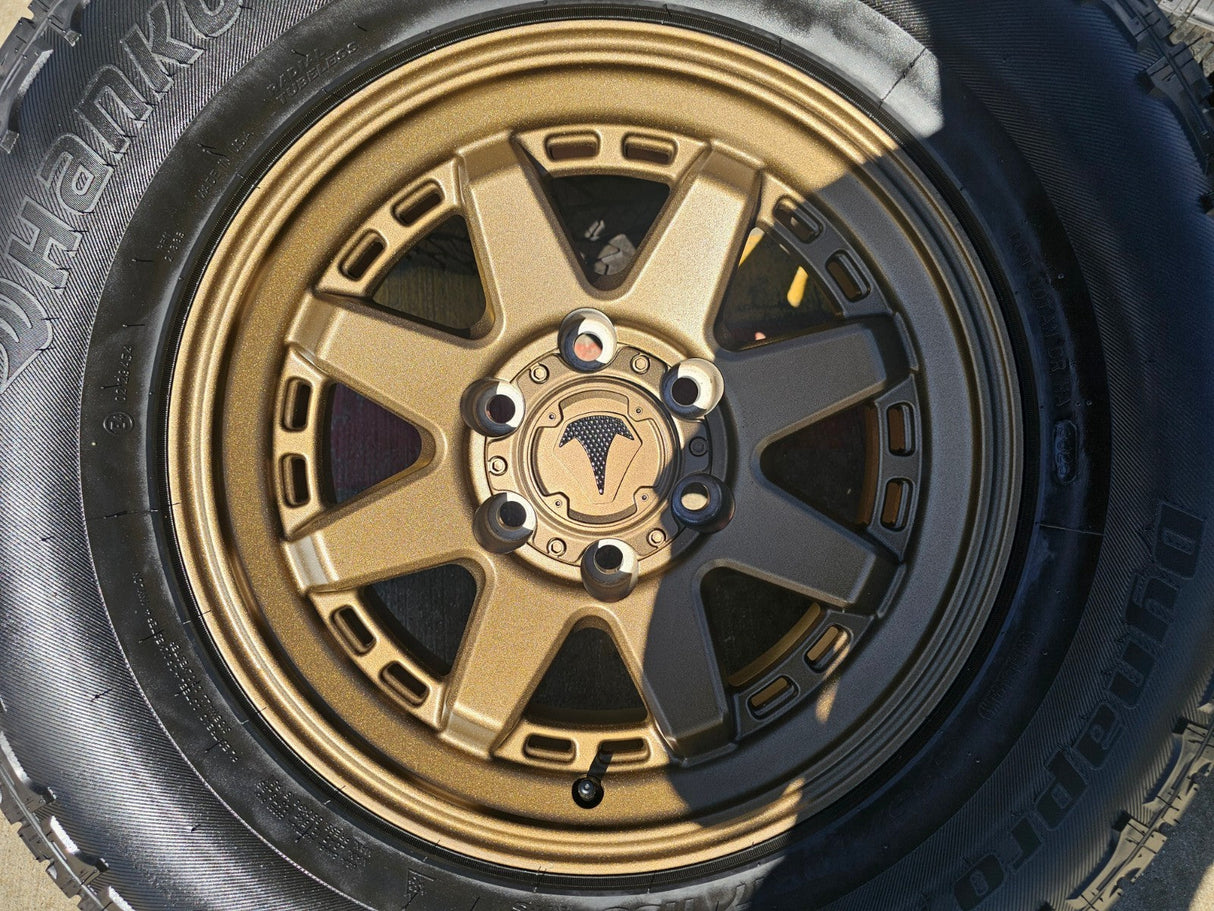 17" 4Runner Toyota Tacoma OEM BRONZE wheels rims FJ HANKOOK DYNAPRO A/T2 NEW Texas Truck Tire