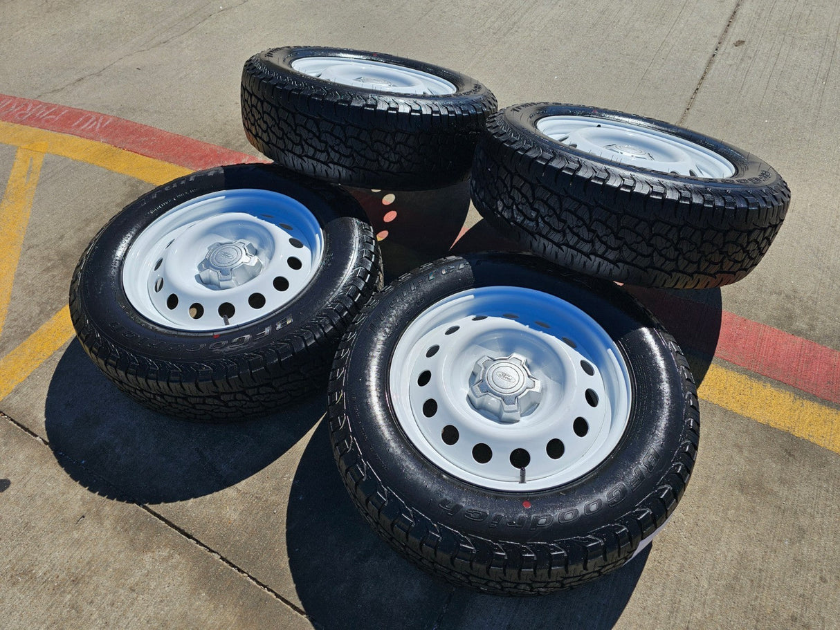 17" Ford Maverick Bronco Sport WHITE rims wheels 10415 OEM NEW BFG A/T Texas Truck Tire