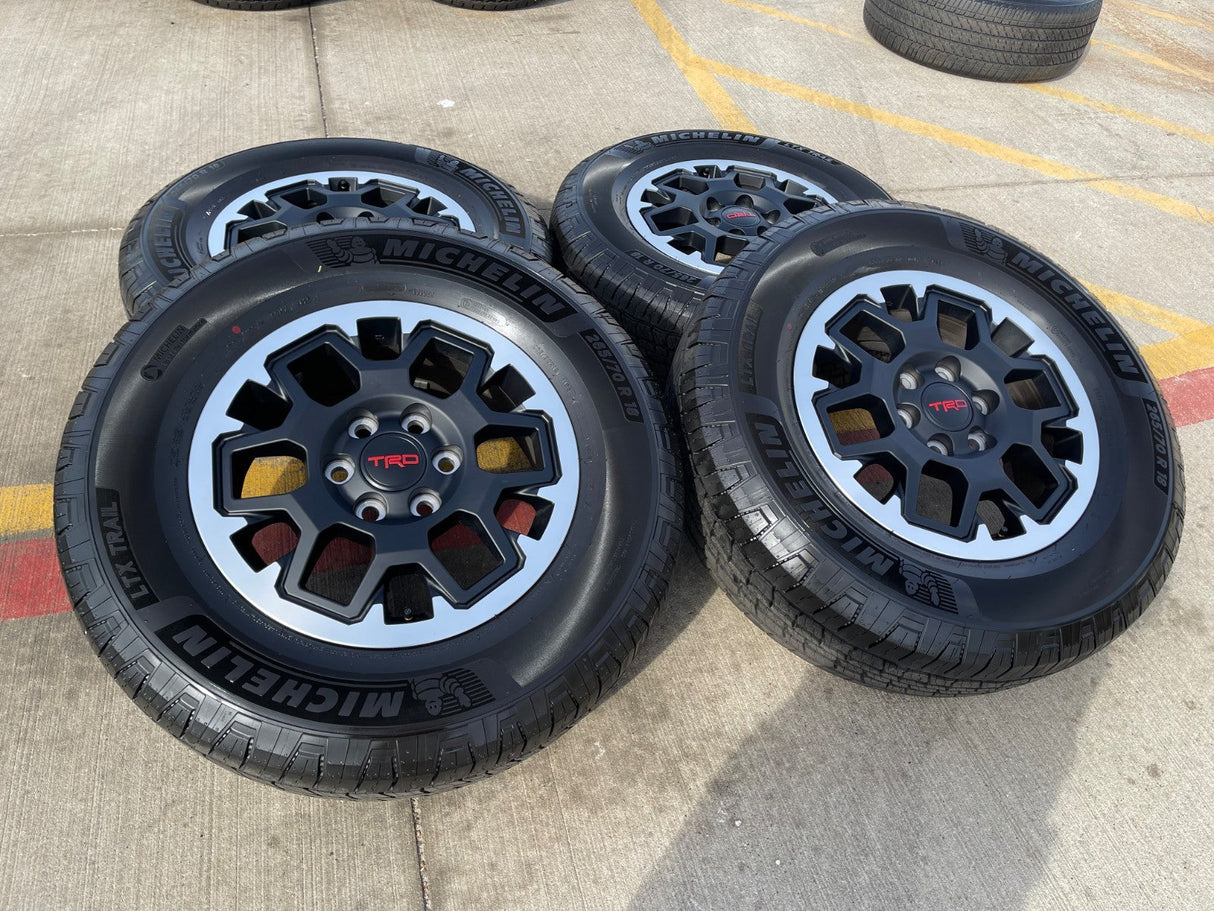 18" Toyota Tacoma 4Runner TRD OEM 94199 wheels rims 2024 2025 2026 NEW MICHELIN Texas Truck Tire