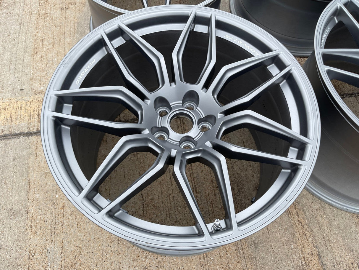20" + 21" Chevy Corvette Z06 C8 OEM 95580 95581 wheels rims 2024 2025 2026 NEW Texas Truck Tire