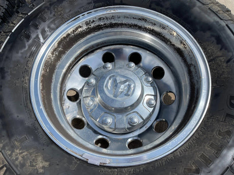 17" Dodge Ram 3500 Dually Laramie 8x200 wheels rims 2701 2702 OEM FIRESTONE Texas Truck Tire