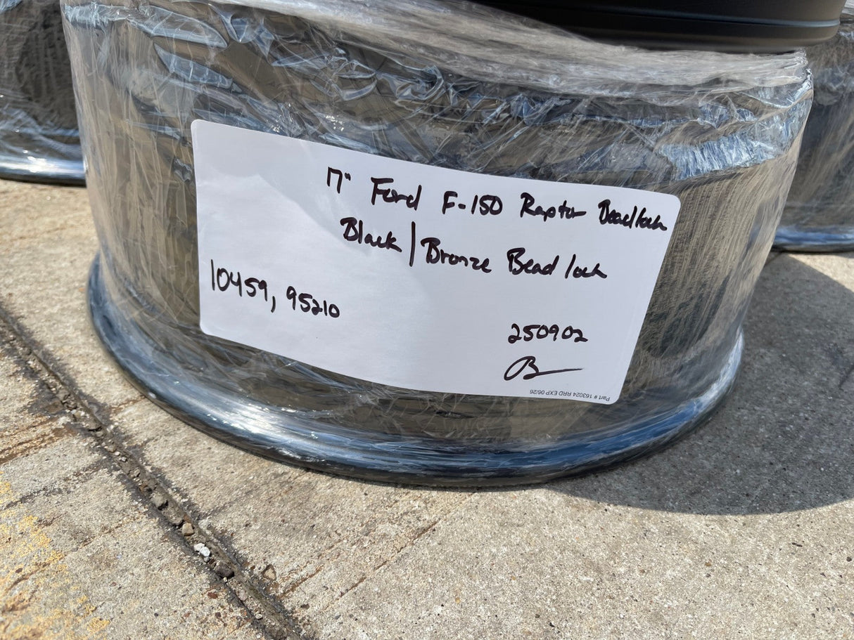 17" Ford F-150 Raptor OEM BEADLOCK rims wheels 10459 95210 BRONZE 2025 2026 NEW Texas Truck Tire