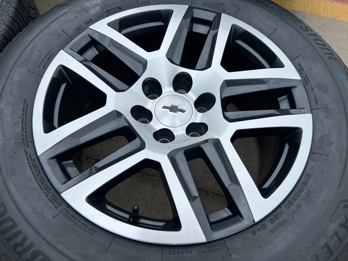20" Chevy Silverado Tahoe ZR2 GMC OEM 5913 wheels rims tires Texas Truck Tire