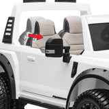 24V FORD F450 SPECIAL EDITION CHILDREN'S ELECTRIC VEHICLE TRUCK DOUBLE SEATER HEADLIGHTS WITH REMOTE CONTROL - BLACK