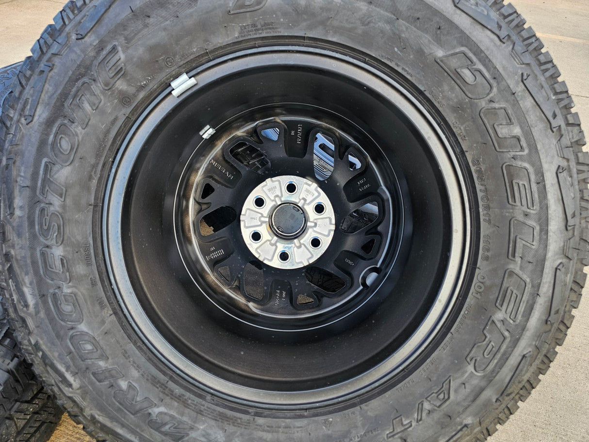 17" Nissan Frontier X-PRO OEM Desert Runner wheels rims tires DUELER A/T Texas Truck Tire